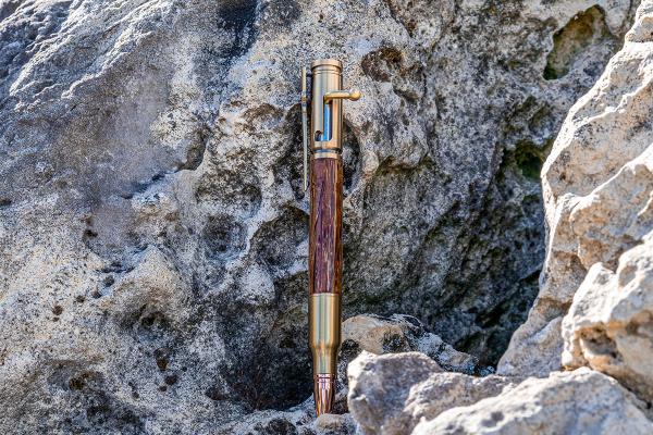 PSI Bolt Action Pen V2 Cal 30 Antik Messing